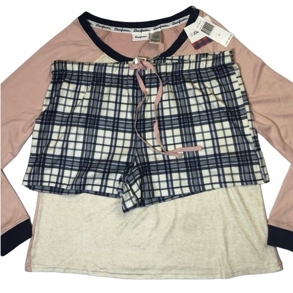Plaid and Pink Pajama Set by Dearfoams